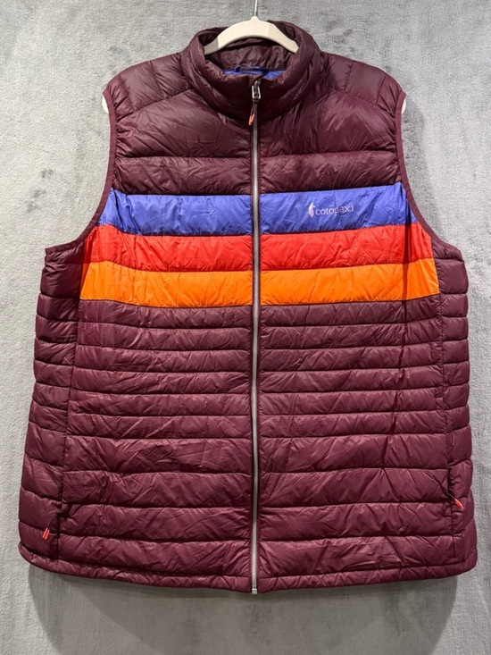 cotopaxi Jackets & Blazers - Cotopaxi Fuego Down Packable Womens Vest Size 3X Wine Stripes Color Way Outdoor